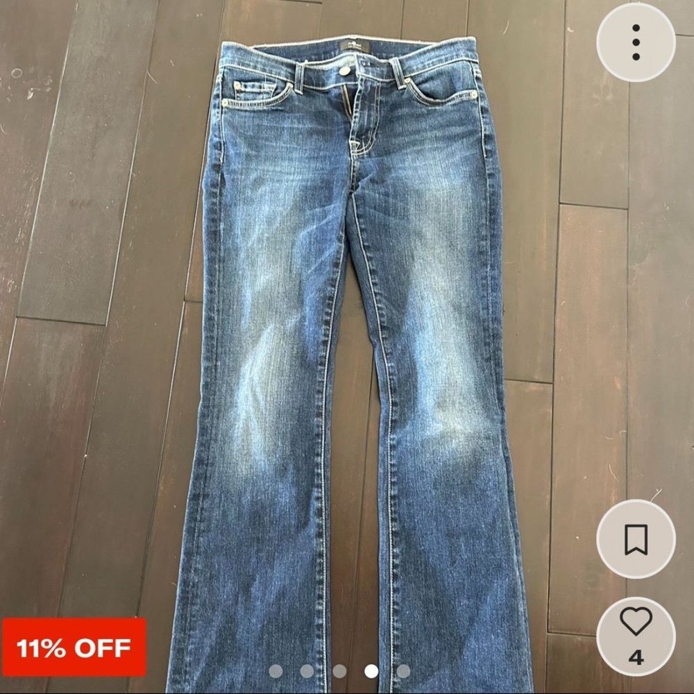 7 for all mankind bootcut skinny jeans